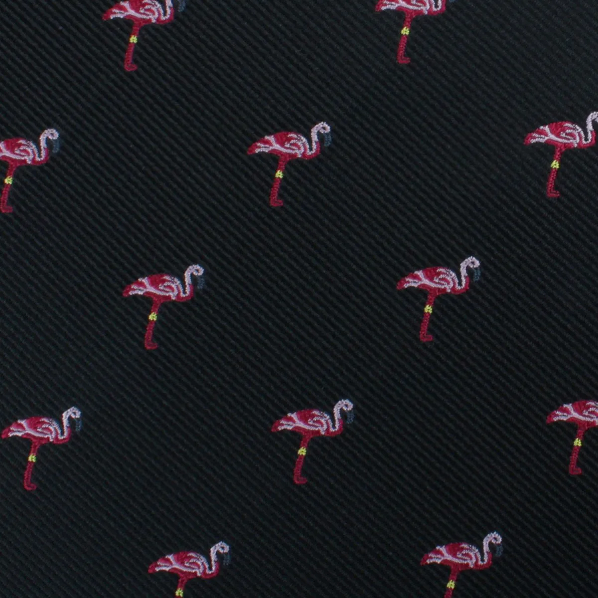 Aruba Island Black Flamingo Skinny Tie