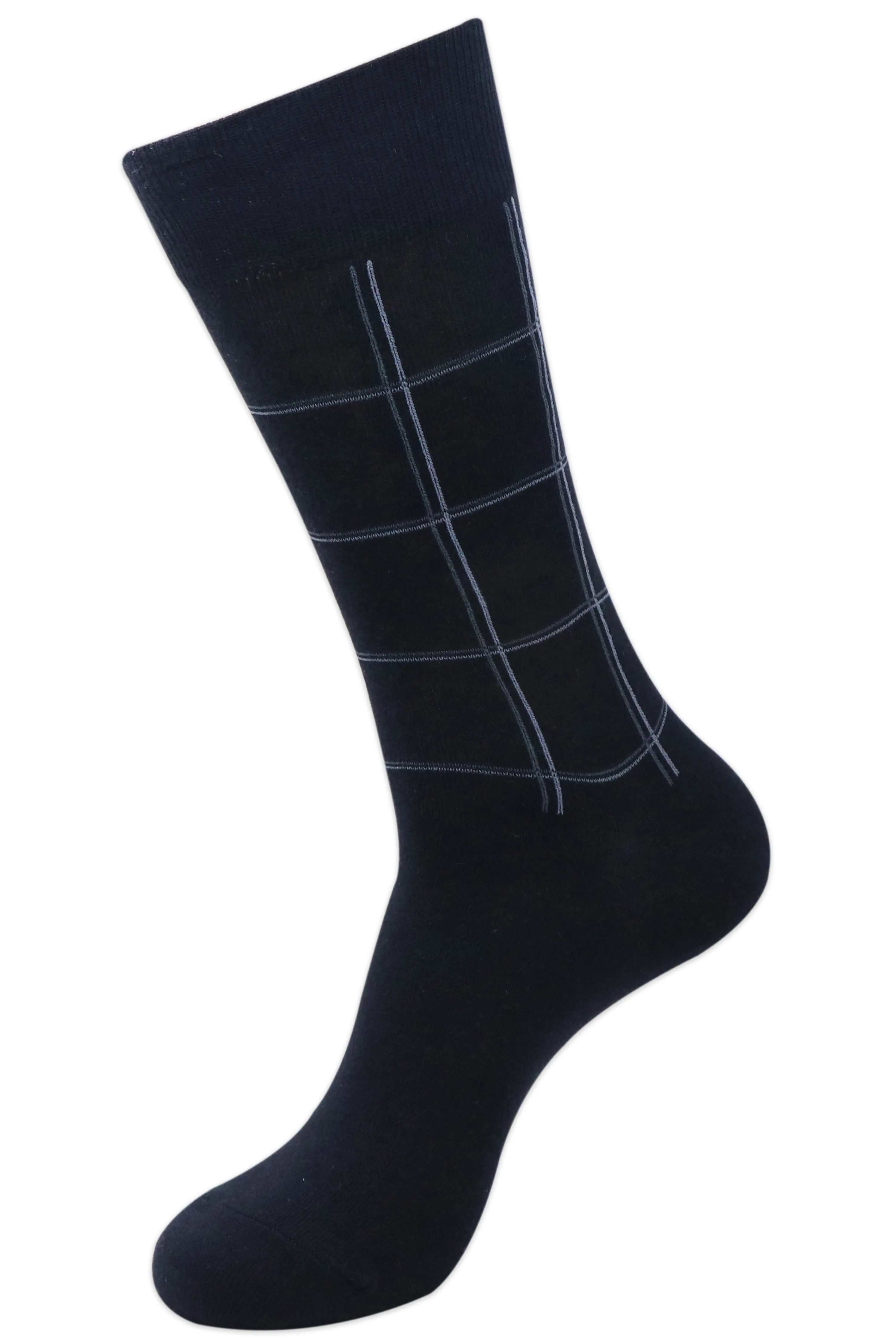Balenzia Men's Checks Calf Length/Crew Length Cotton Socks - (Multicolored)(Pack of 5/1U)