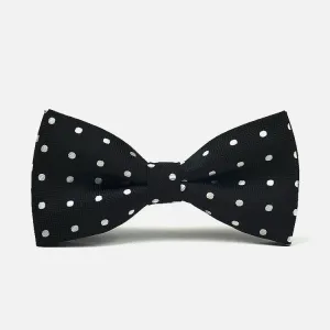 Black & White Polka Dot Bowtie
