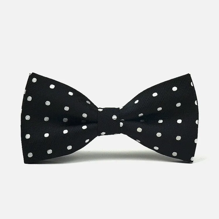 Black & White Polka Dot Bowtie