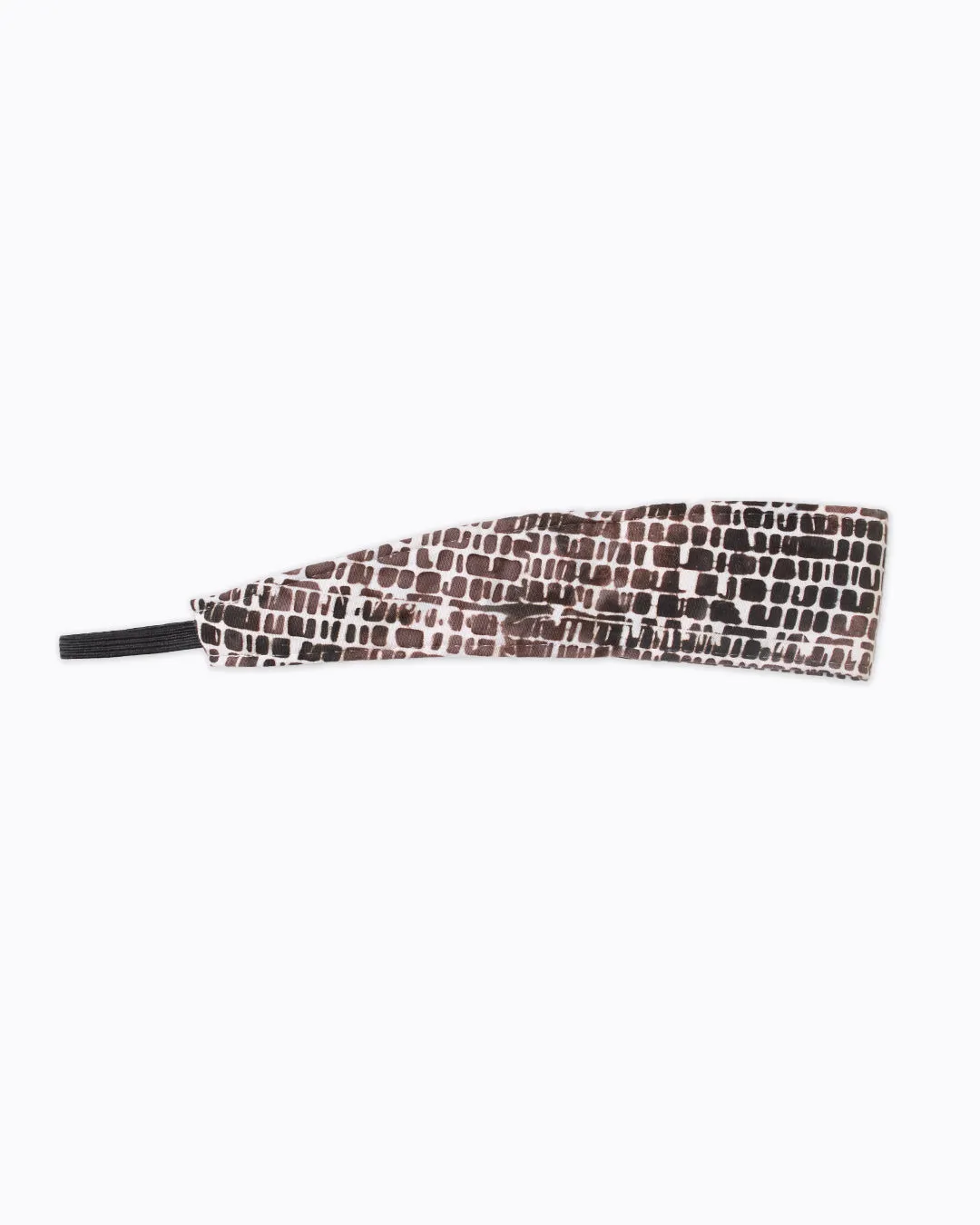 Brown Block - Wide Headband