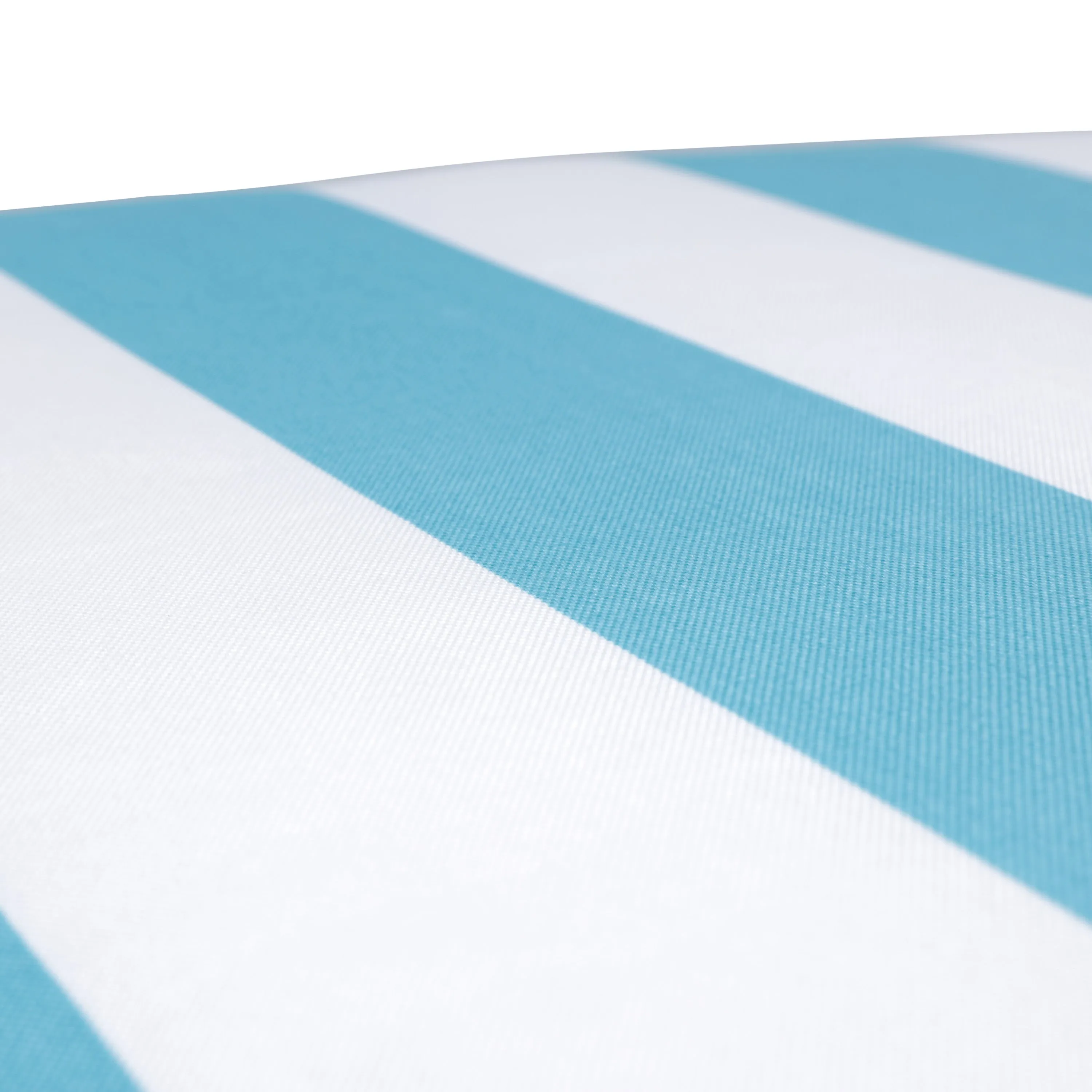 Cabana Stripe Turquoise Squared Corners Seat Cushion 20X20X3 (Set Of 2)