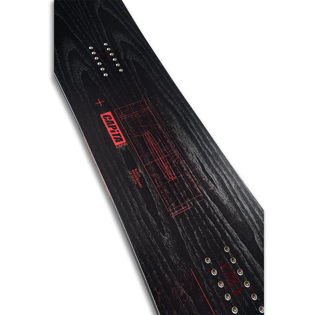 CAPiTA Mens 2025 Snowboard of Death Wide Black Snowboard