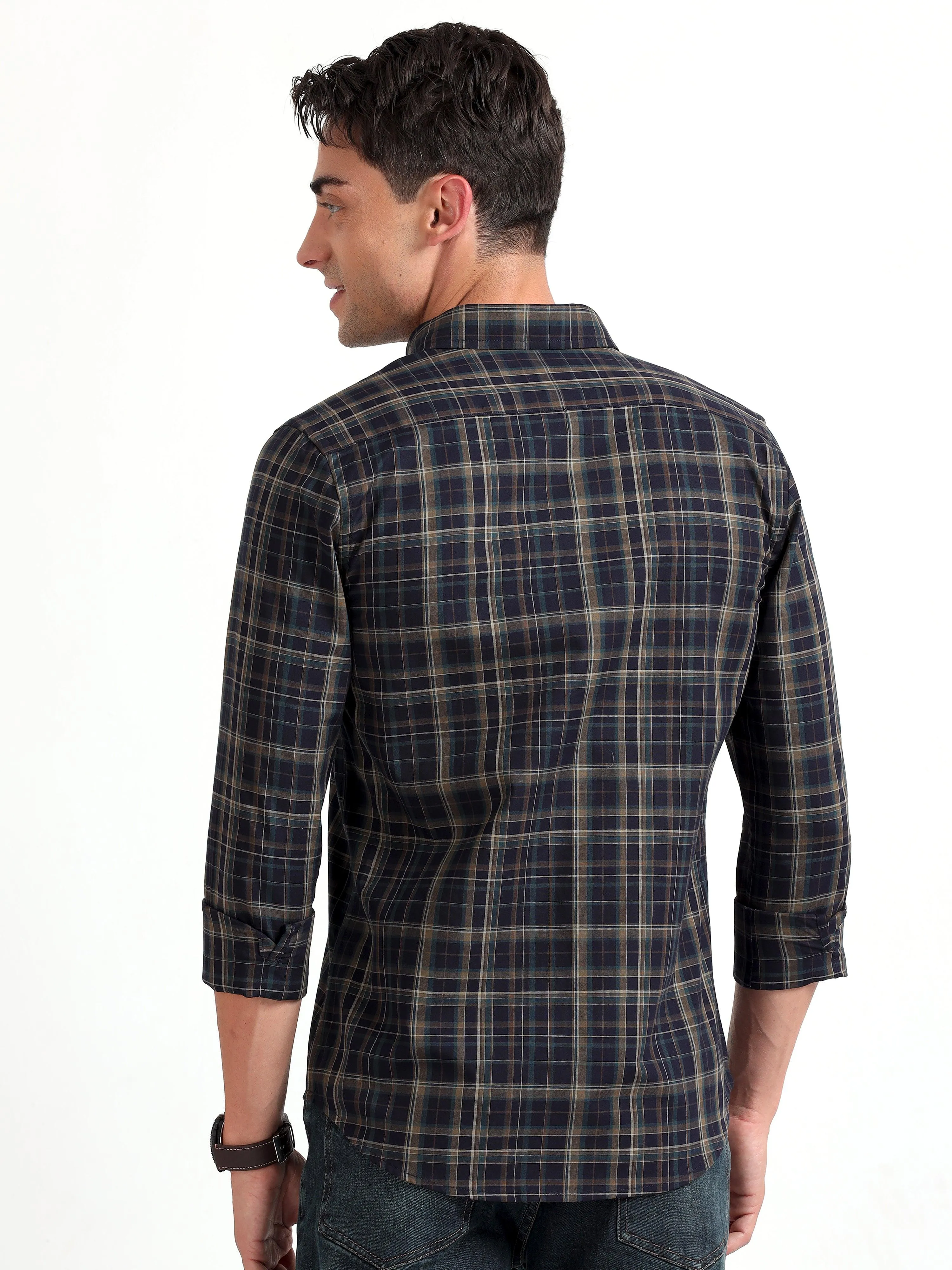 Checkmate Multi Checks Shirt Vulcan Blue