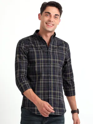 Checkmate Multi Checks Shirt Vulcan Blue