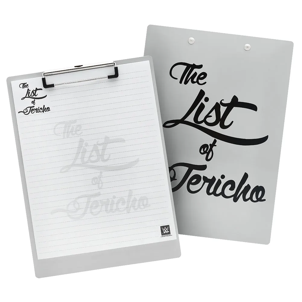 Chris Jericho The List of Jericho Clipboard