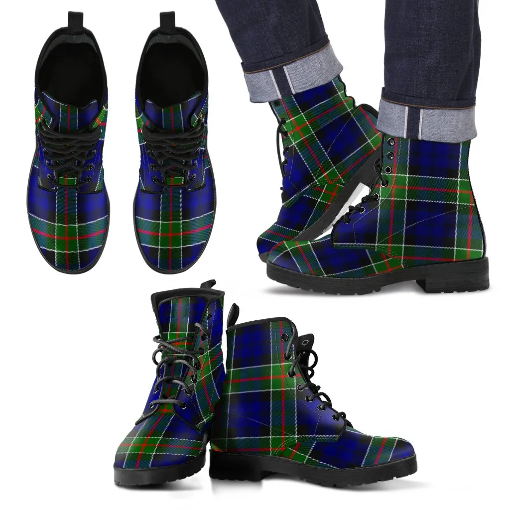 Colquhoun Modern Tartan Leather Boots