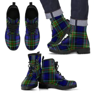 Colquhoun Modern Tartan Leather Boots