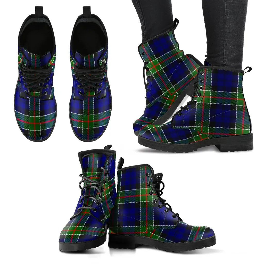 Colquhoun Modern Tartan Leather Boots