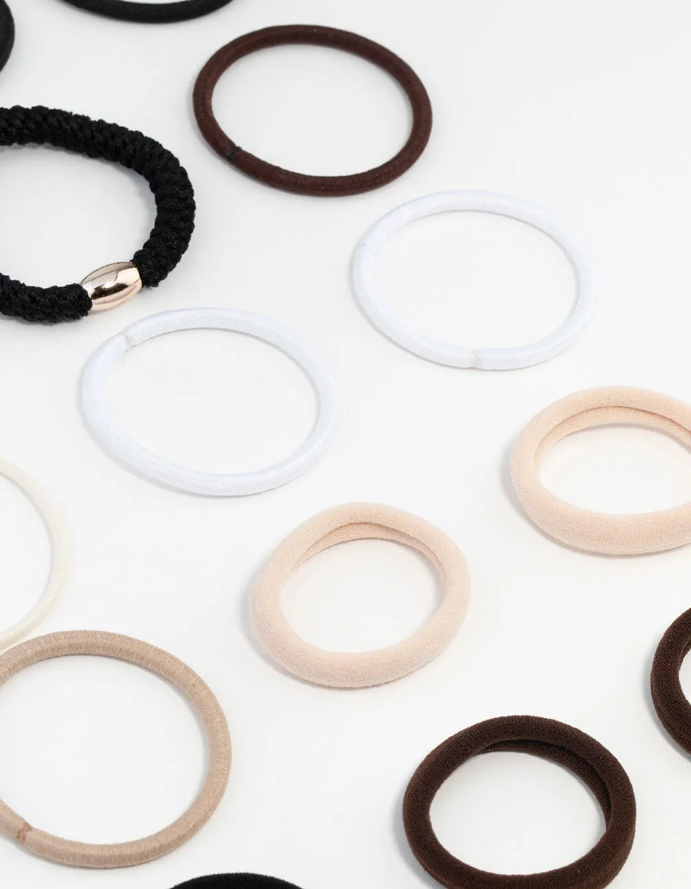 Core Black & Neutral Hair Ties 10-Pack