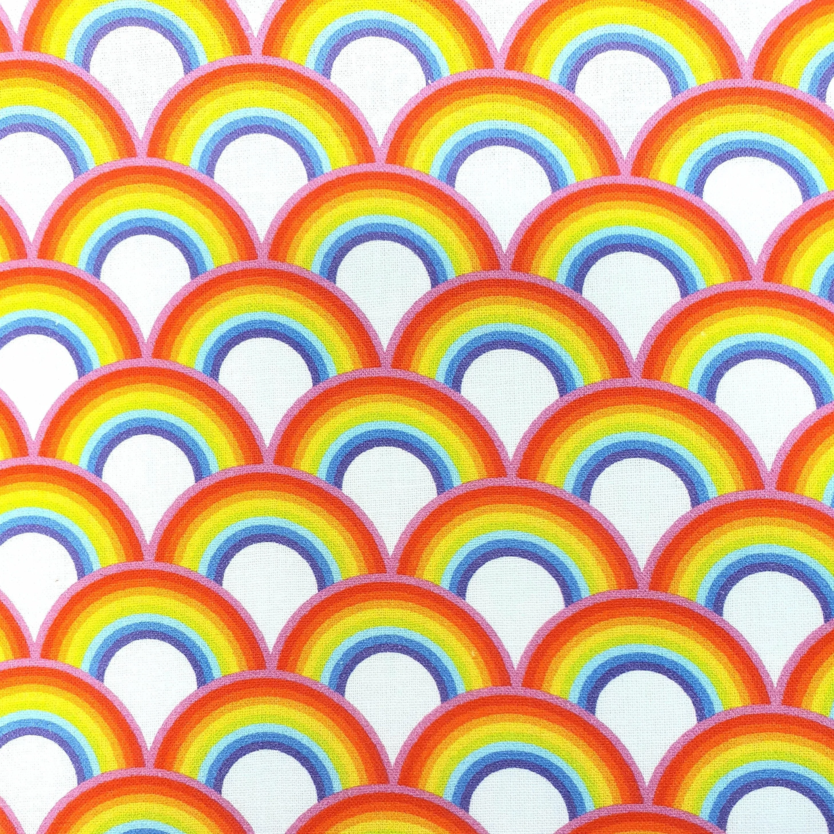 Cotton Print - Rainbows