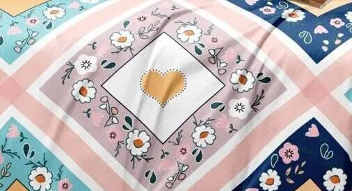 DECOR2ADMIRE 300 TC Soft Glace Cotton Queen Size Abstract Printed Premium Double Bedsheet with Two King Size Pillow Covers for Home 90 Inches x 100 Inches (Pink Printed)