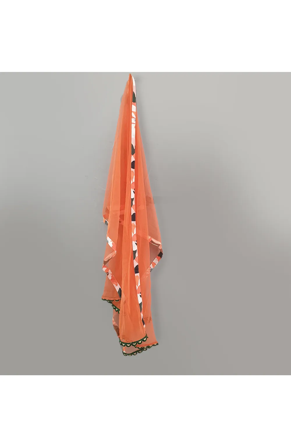 Floral printed spaghetti kurti and printed sharara with dupatta
