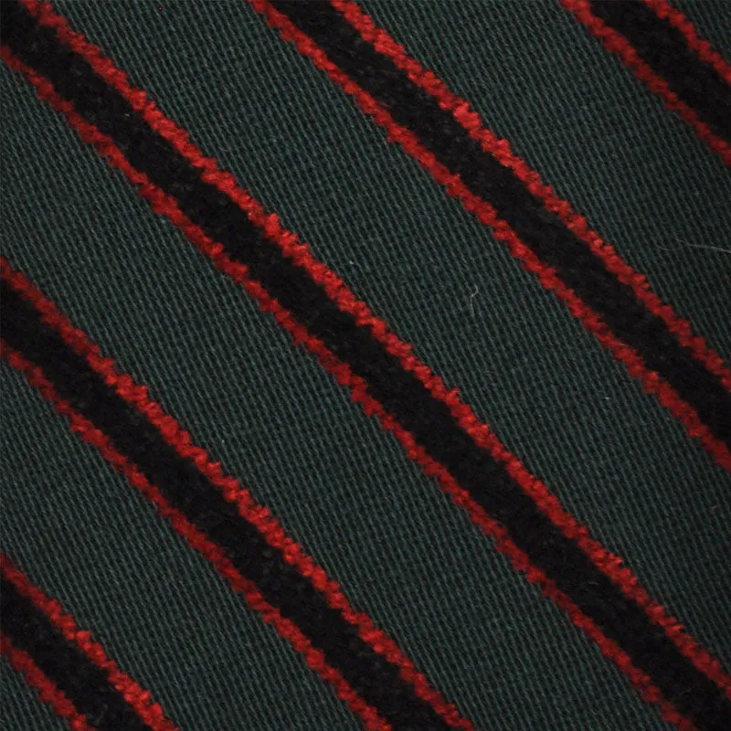 F.Marino Handmade Tie 3-Fold Holland&Sherry Wool Regimental Velvet