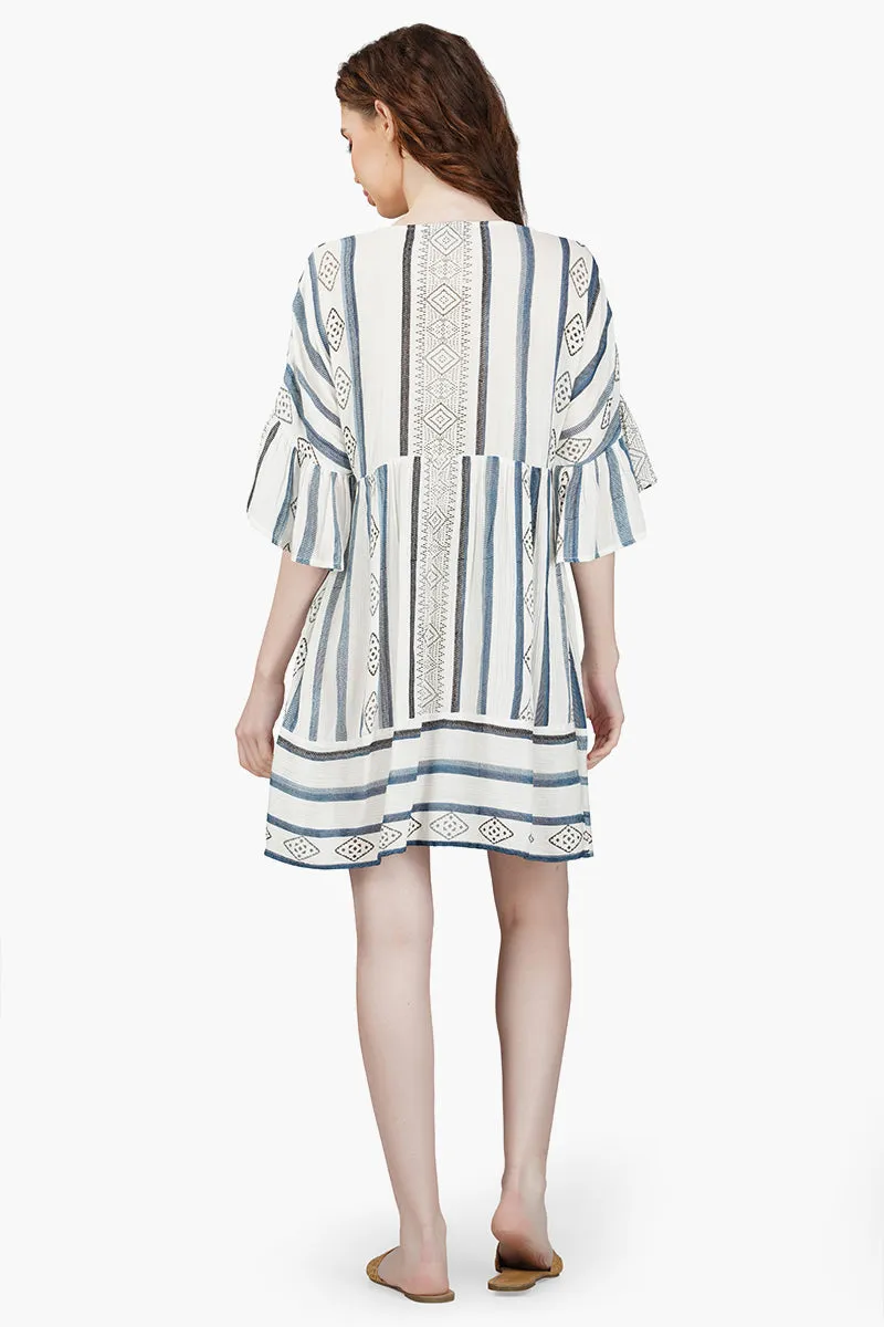 Gianna Striped Short Dress