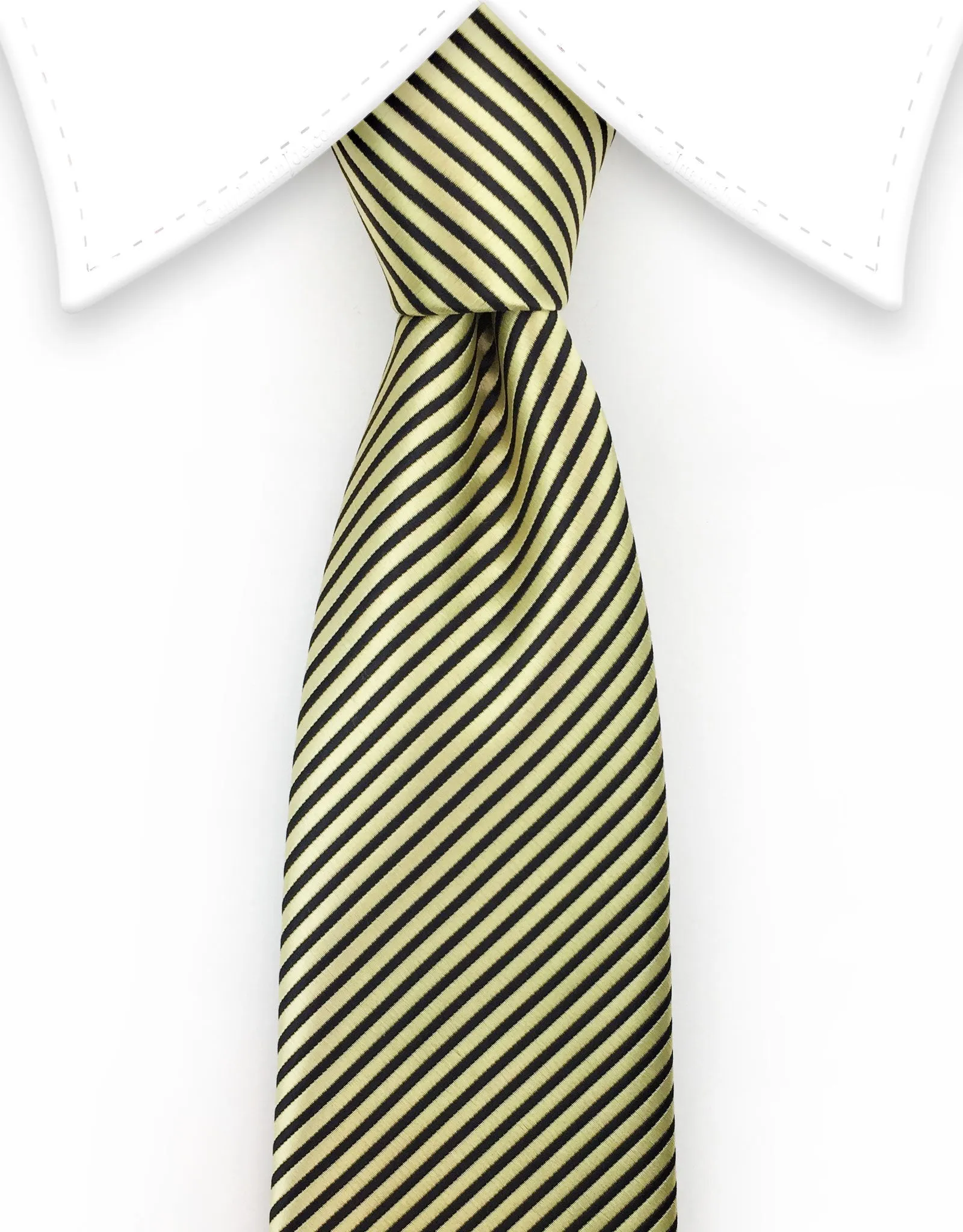 Gold and Black Skinny Tie