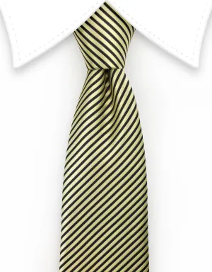 Gold and Black Skinny Tie