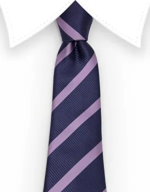 Grape Purple and Lilac Striped Tie