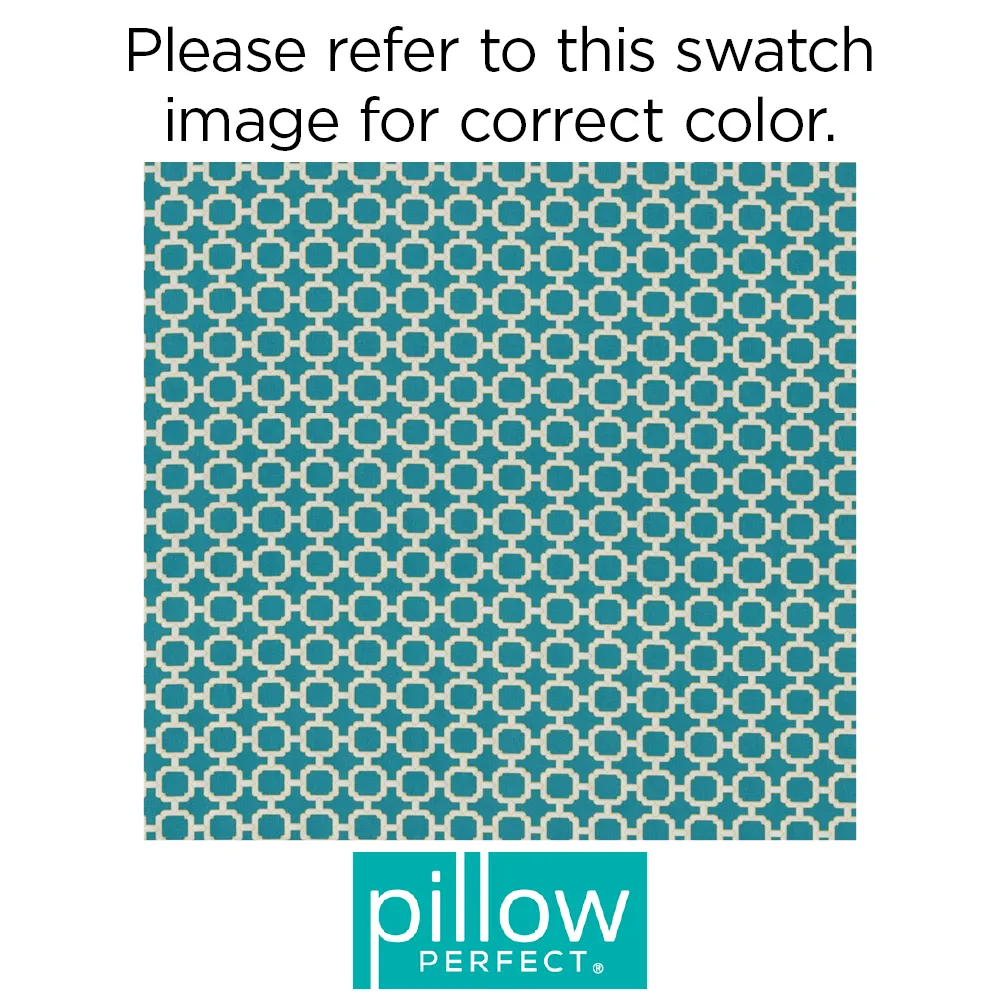 Hockley Teal Reversible Chair Pad (Set Of 2)