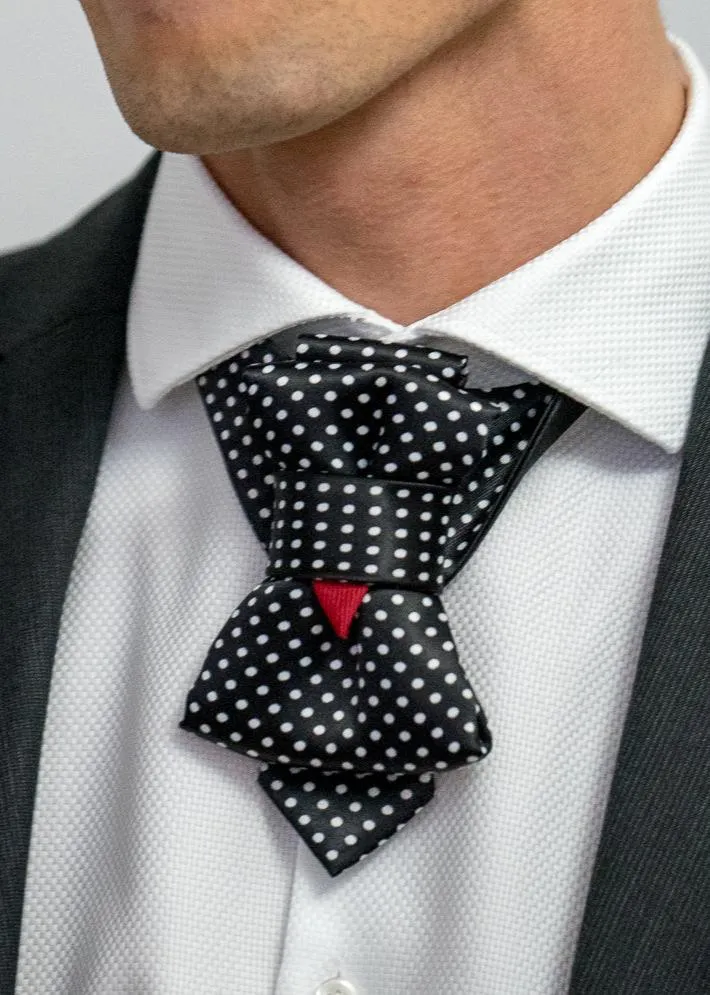 HOPPER TIE WHITE DOT