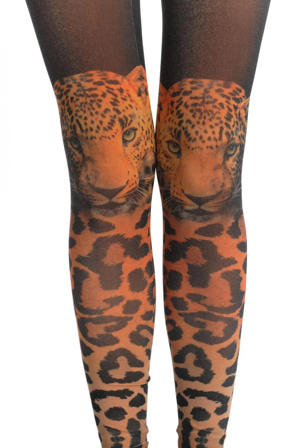 Leopard Over The Knee Footless