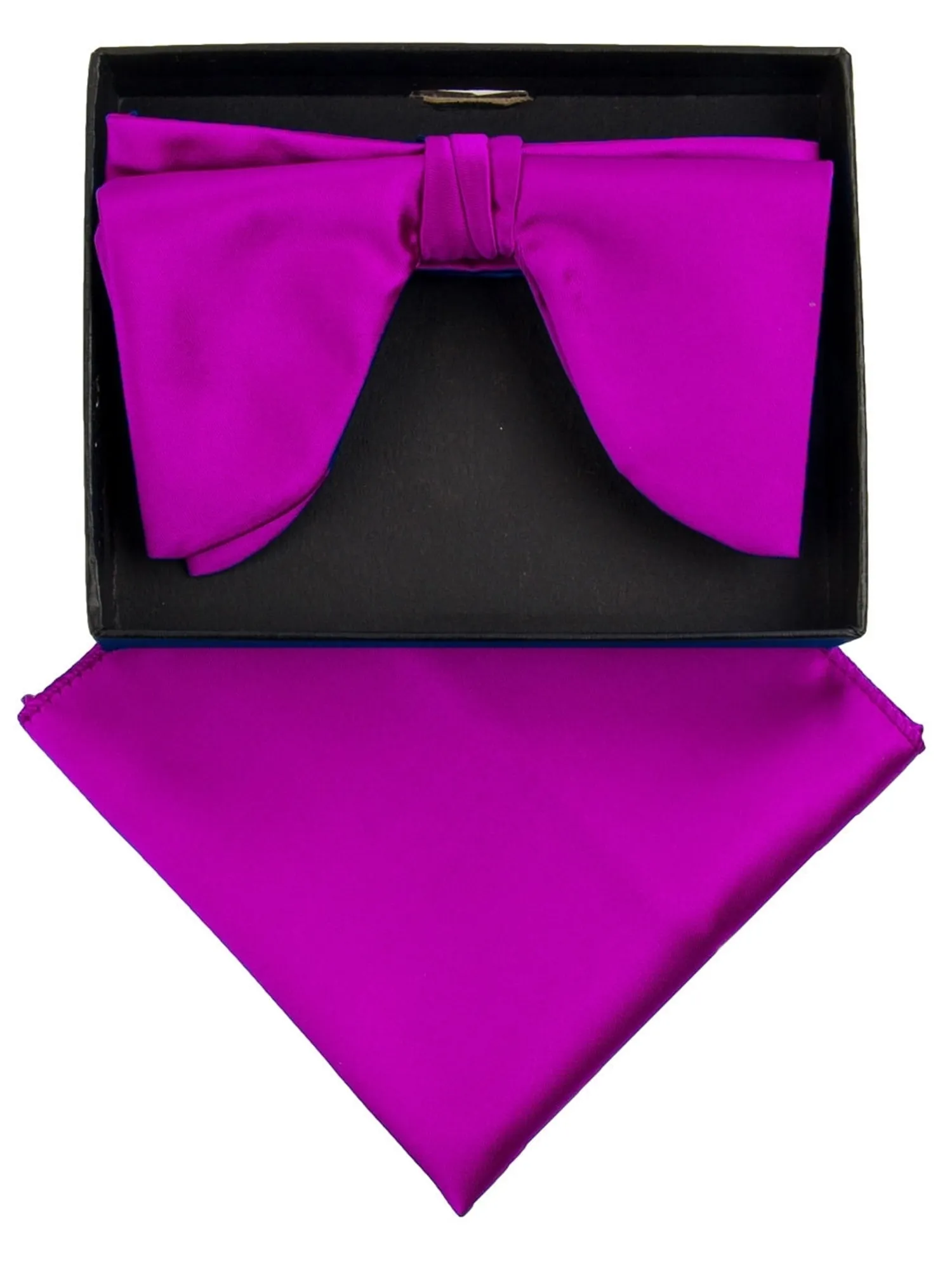 Men's Edwardian Wedding PreTied Tuxedo Bow Tie Adjustable Length W/Hanky