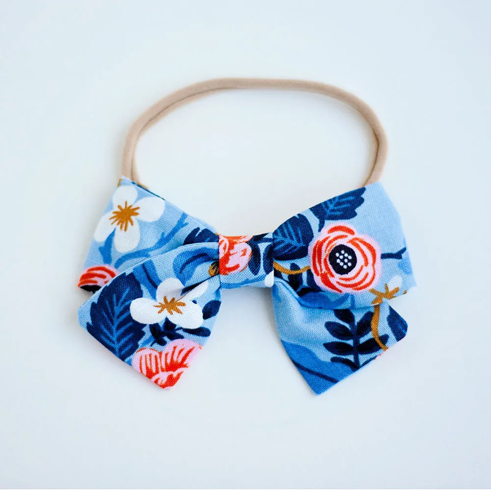 Men's Pre-Tied Bow Tie / Birch Floral In Periwinkle