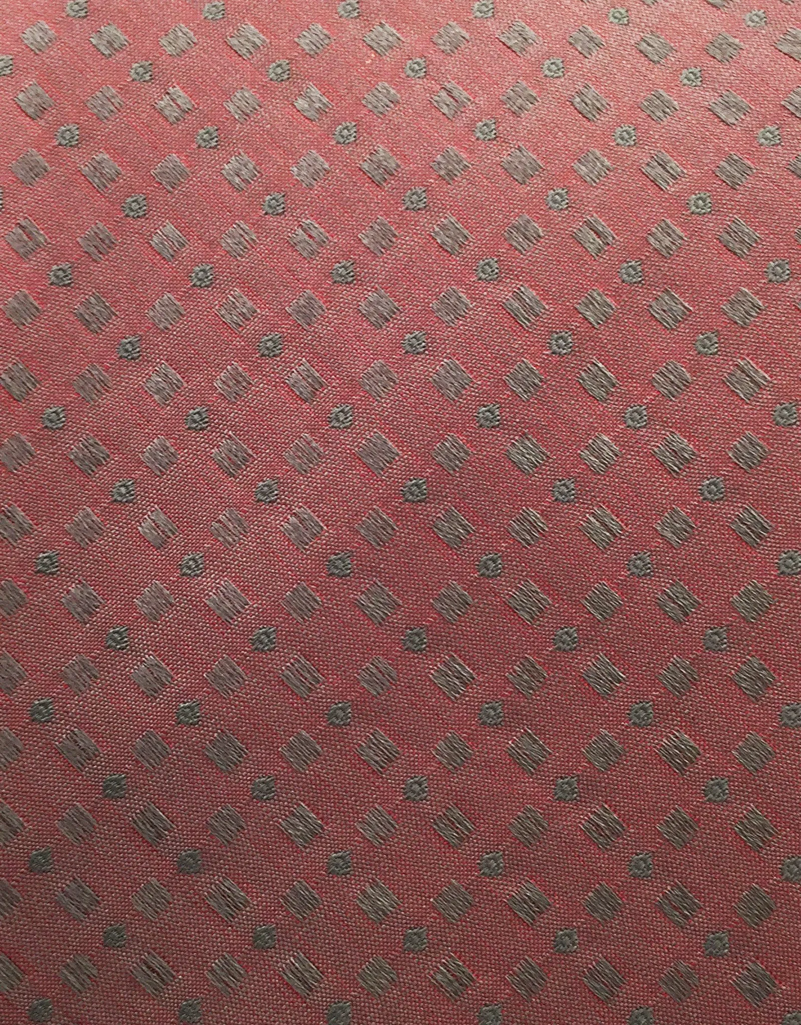 Muted Brick Red Tie with Diamonds