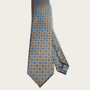 Orange Blue Dot Tie