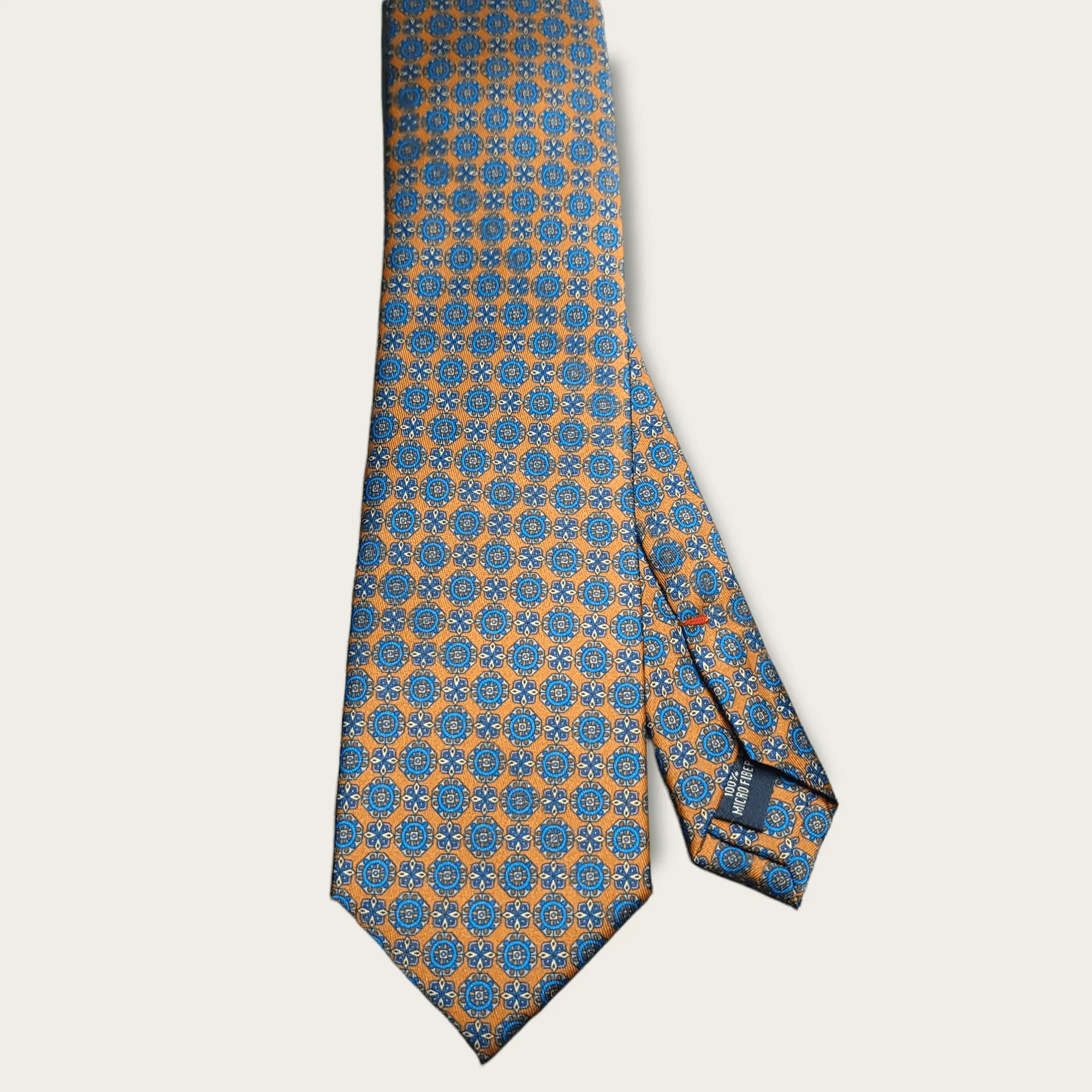 Orange Blue Dot Tie