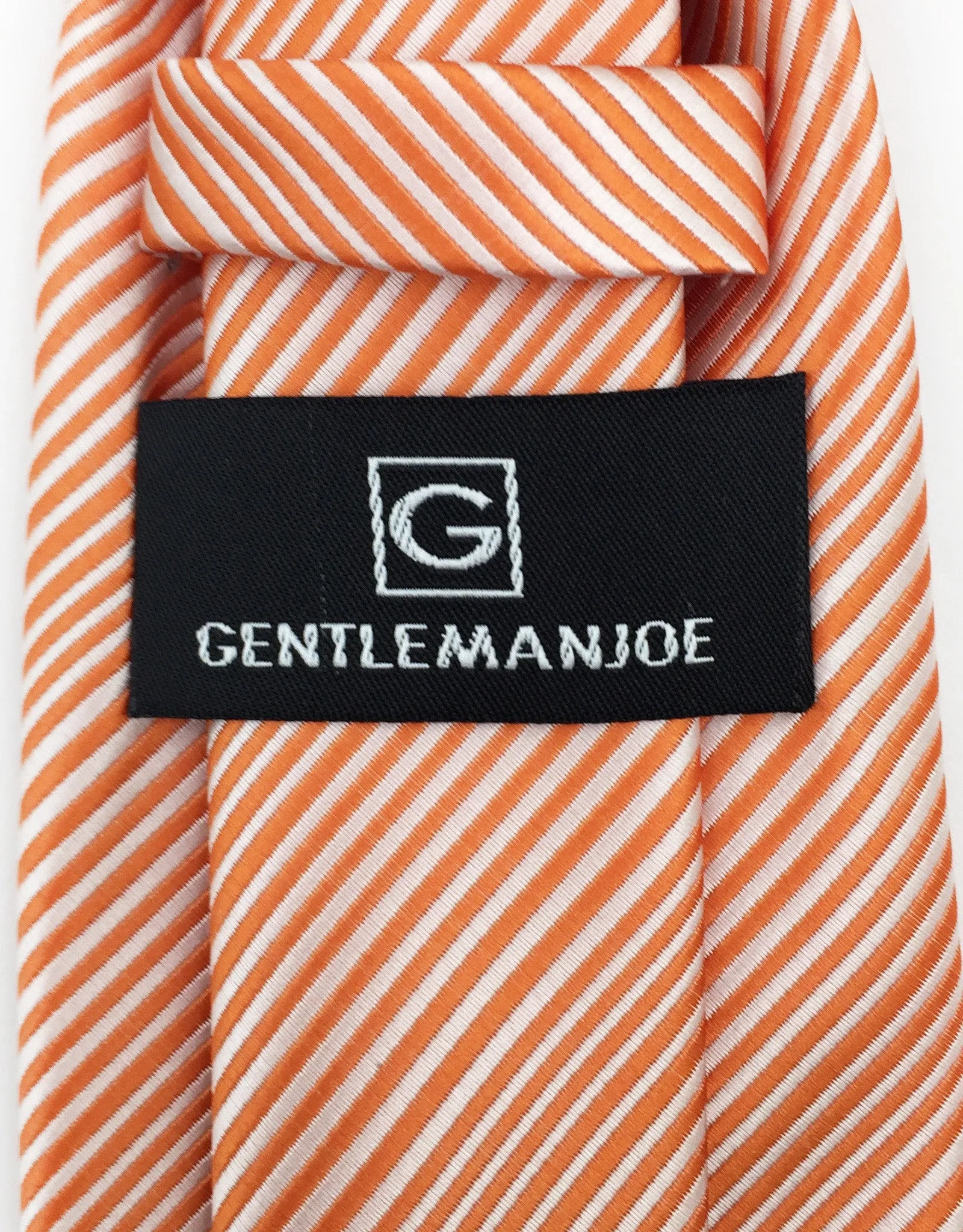 Orange Pinstriped Tie