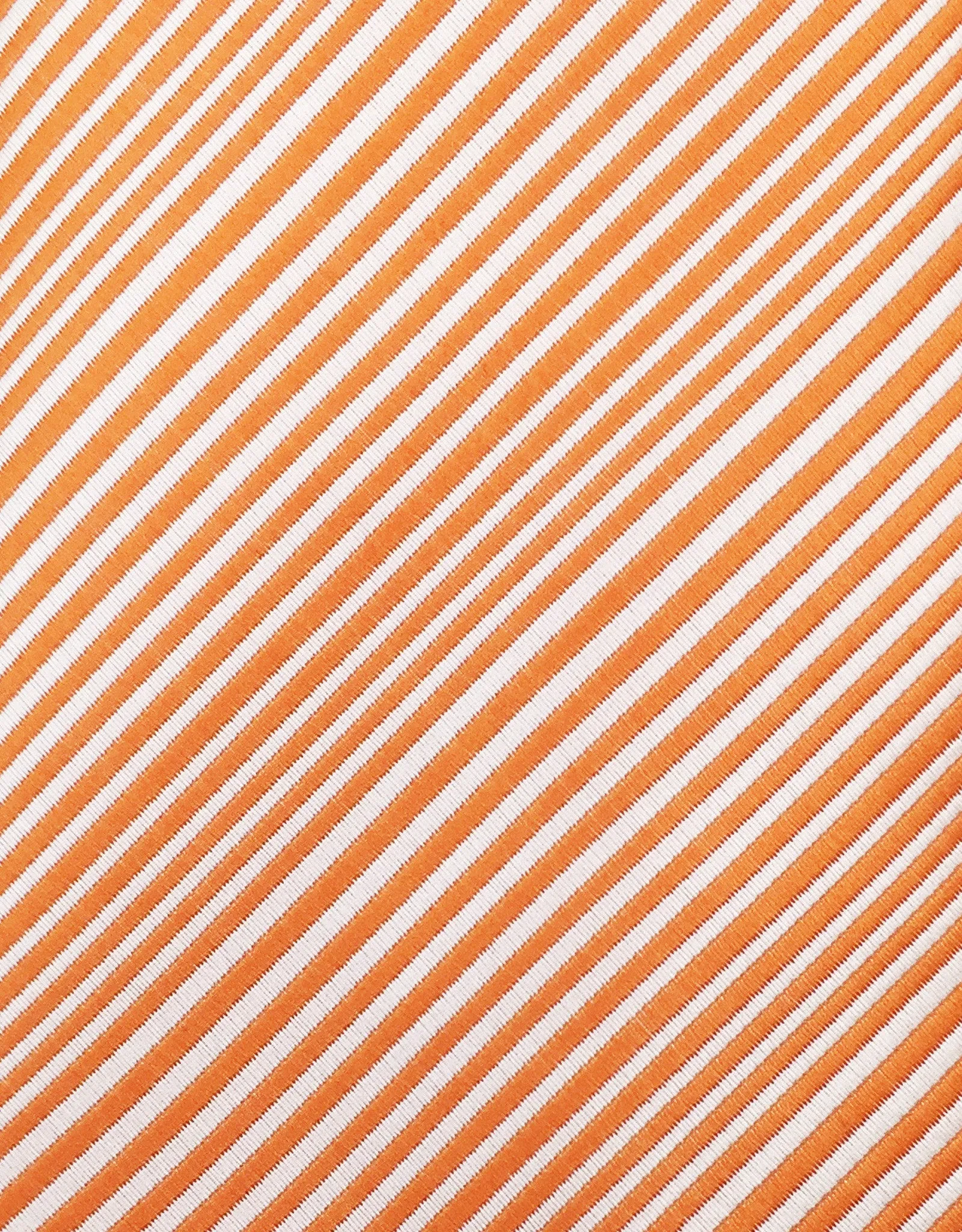 Orange Pinstriped Tie