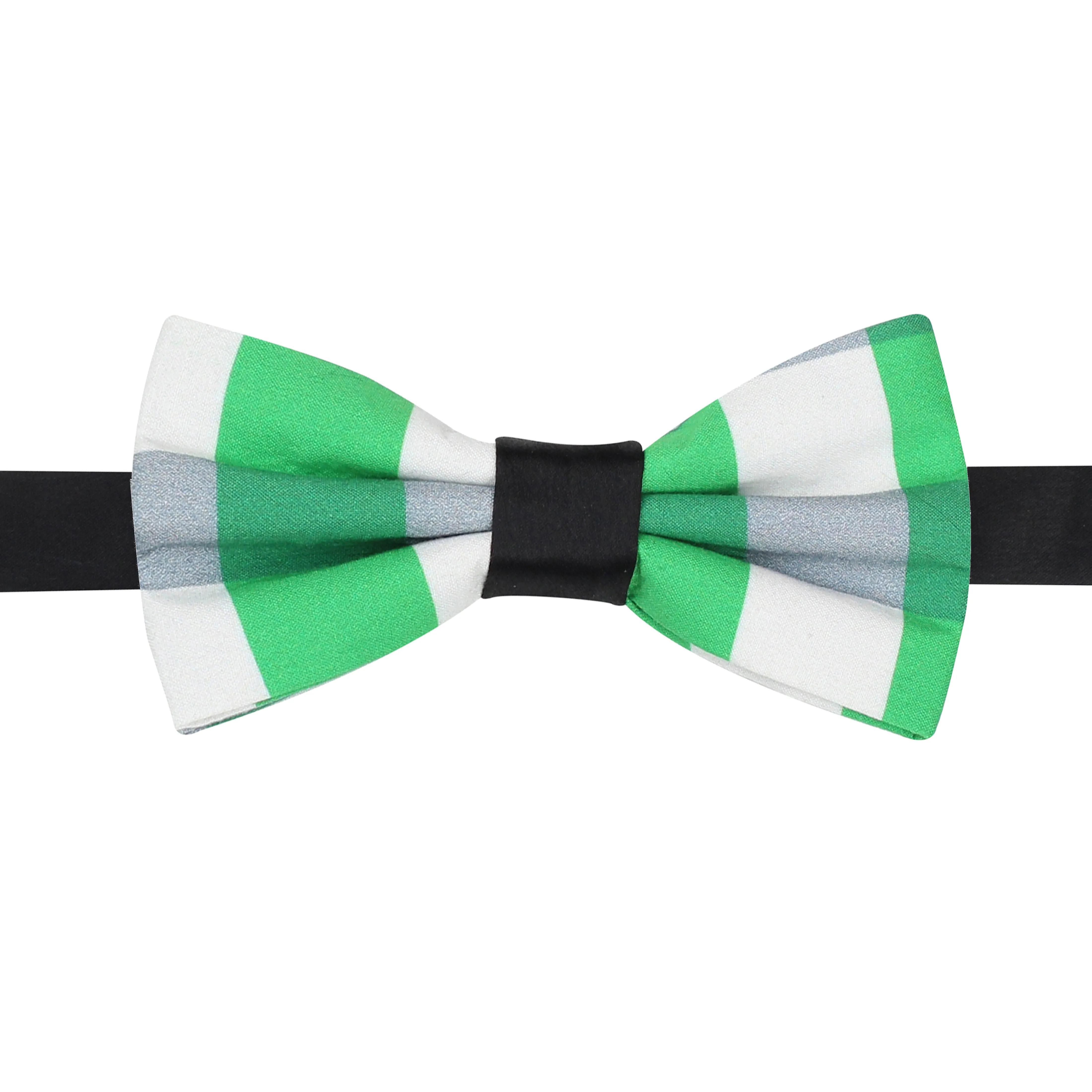 Peluche Sassy Checkered Green Bow Tie For Men