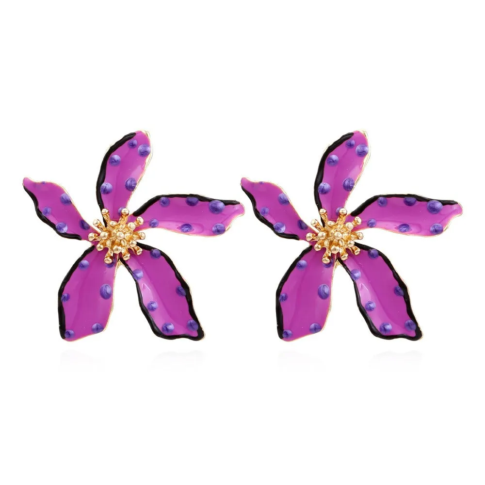Pre Order:  Dotted Flower Earrings
