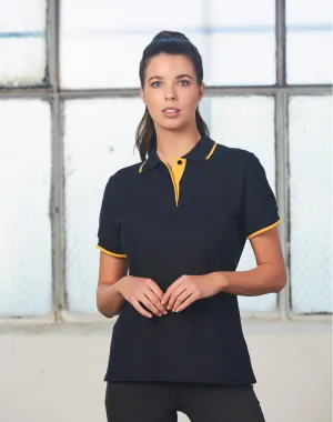 [PS48A] Ladies' Poly/Cotton Contrast Pique S/S Polo