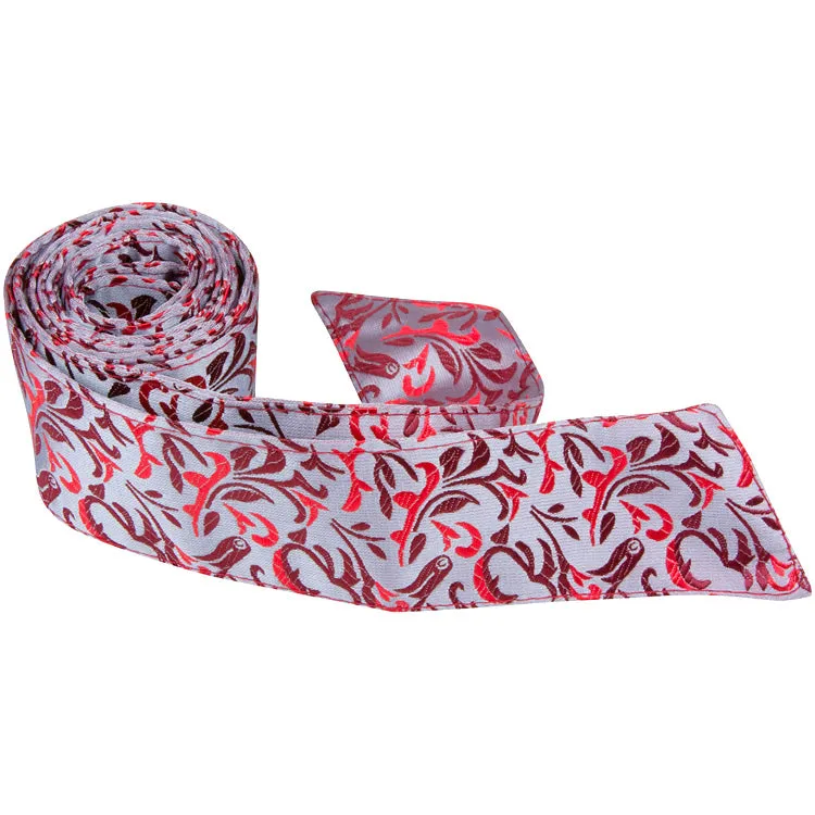 R3 - Silver with Multi Red Vine - Standard Width
