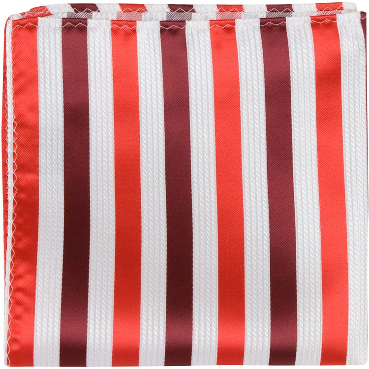 R8 - Red/White/Maroon Stripe - Standard Width