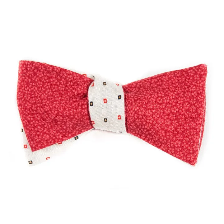 Red Poppy Remix Reversible Bow Tie