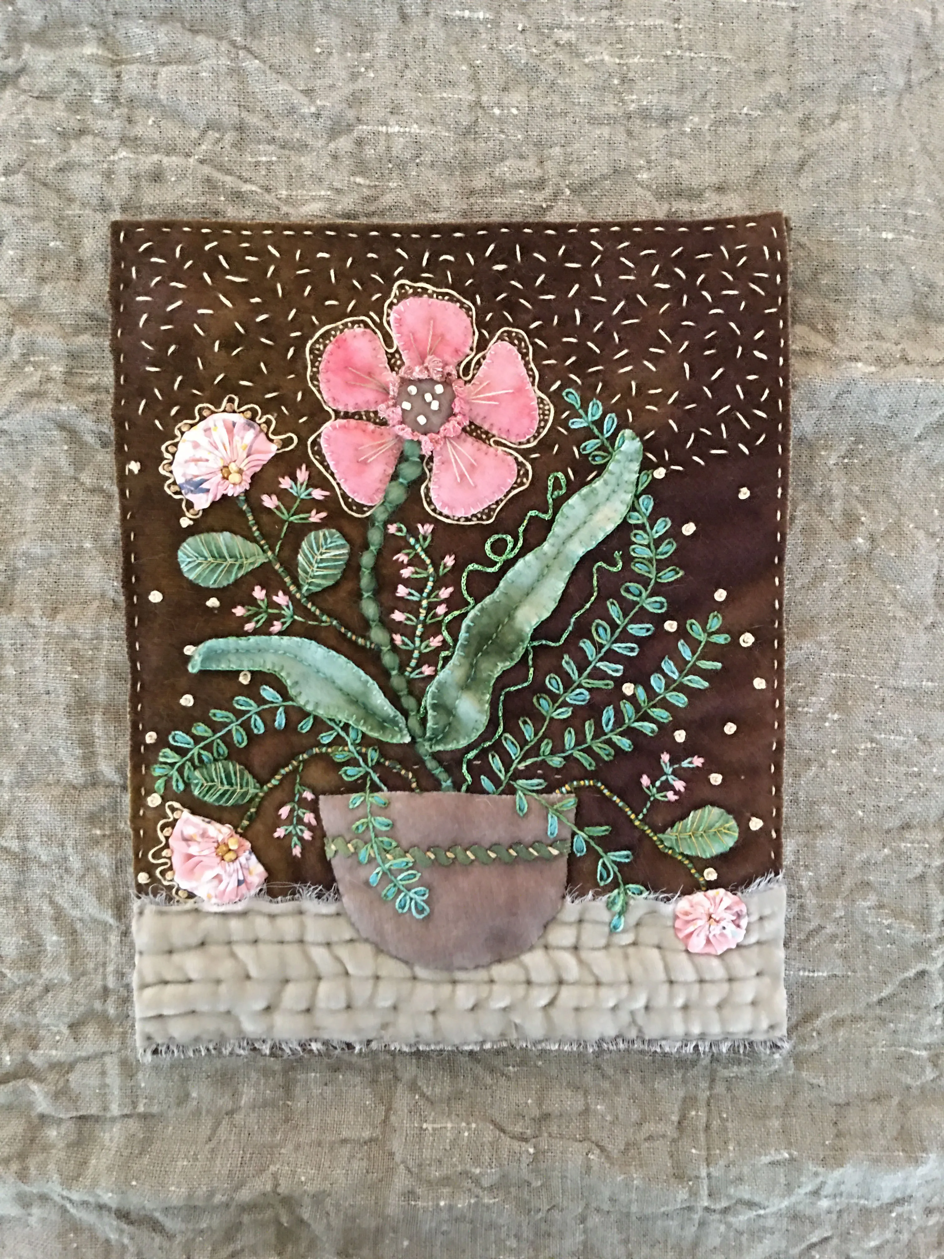 ROCK ROSE Wool Applique Kit