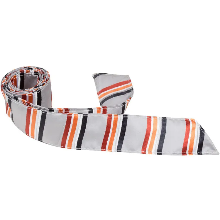 S4 - Gray Multi Color Stripe - Varied Widths
