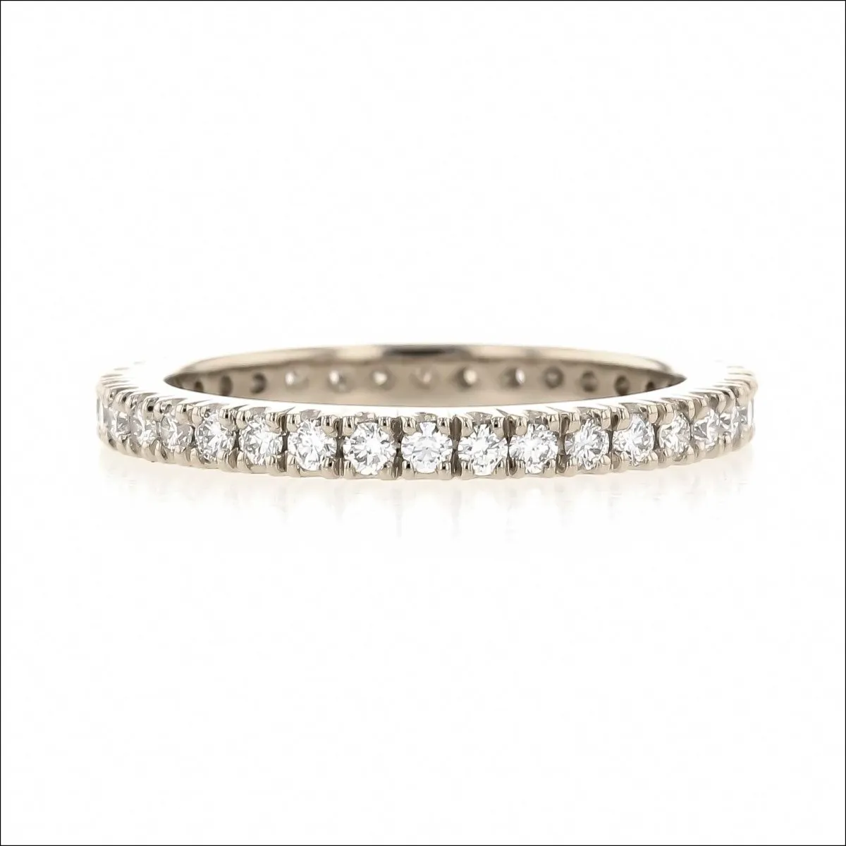Scoop and Split Diamond 0.62cttw Eternity Band 14KW