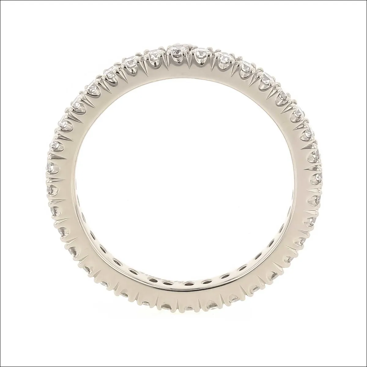 Scoop and Split Diamond 0.62cttw Eternity Band 14KW