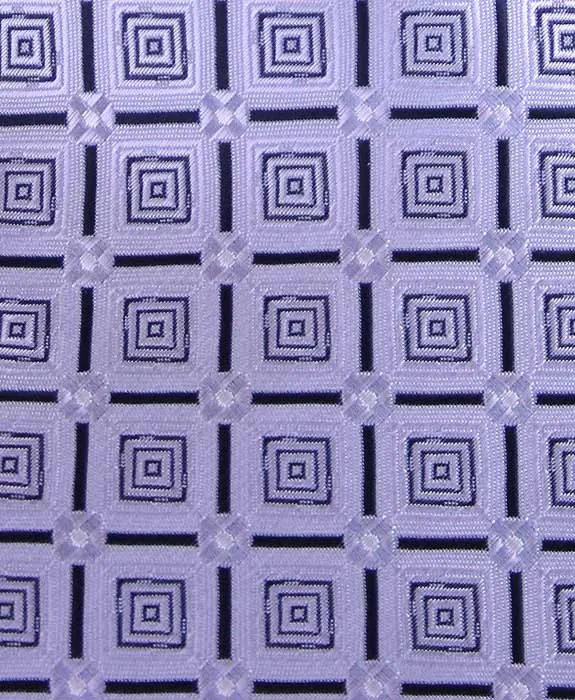 Silver and Black Geometric Tie