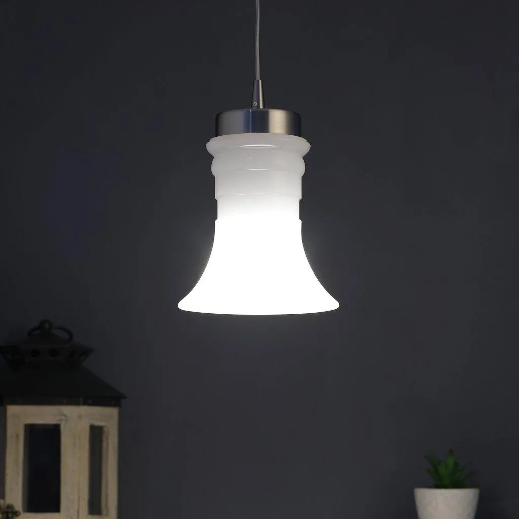 Silver Metal Hanging Light - MT-2388-1P - Included Bulb