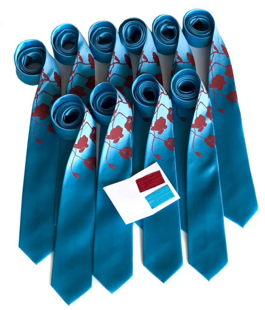 Wedding Custom Color Ties, Standard & Narrow
