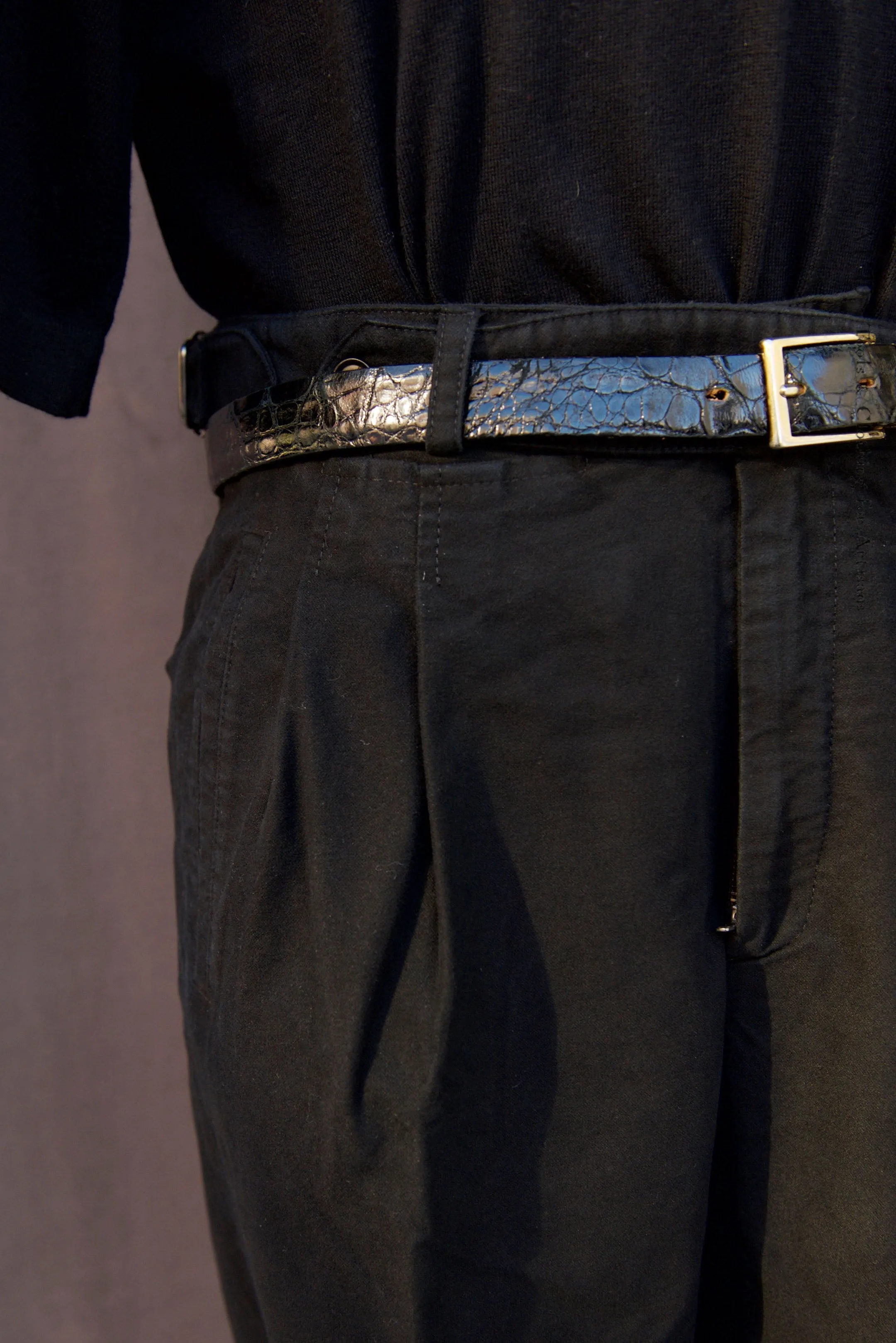 Wide Leg Matisse Pants - Black Baby Moleskin - 32, 34