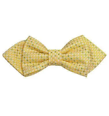 Yellow Silk Bow Tie by Paul Malone